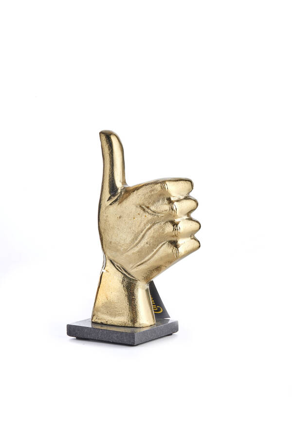 Cornella 30 X 15 Cm Dekoratıf Gold Alımınyum El Obje ( Object-85 ) - 1