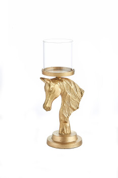 Cornella 42 Cm Alım.Gold Dek.Atlı Şamdan ( Forrest-50 ) - 1