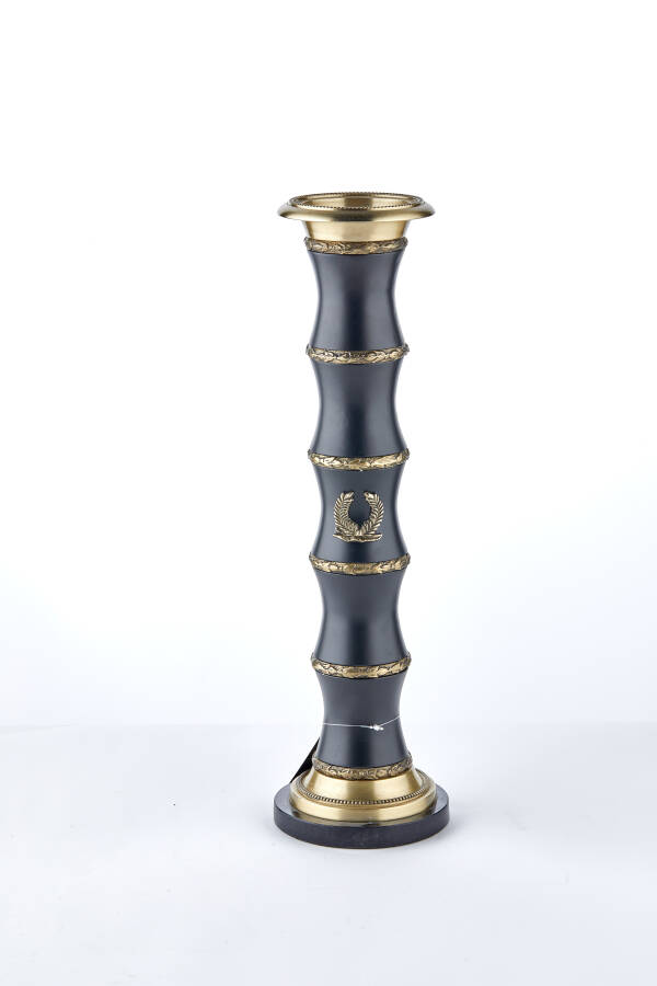 Cornella 48 Cm Döküm Pirinç Bambu Şamdan ( Carla-5 ) - 1