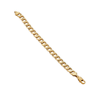 Mesmera Altın Kaplama Klasik Zincir Bileklik 19 cm - 2