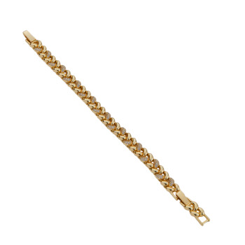 Mesmera Altın Kaplama Taşlı Bileklik 17 cm - 2