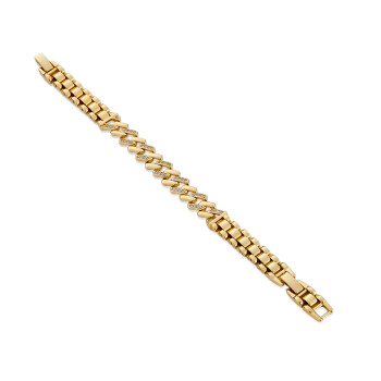 Mesmera Altın Kaplama Taşlı Bileklik 17 cm - 2