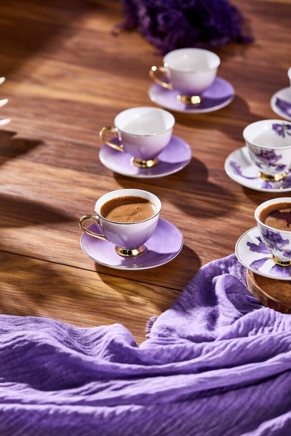 Paçi Orchıd Çiçekli Yazldız Kahve Fincanı - 9