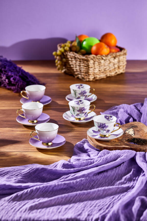 Paçi Orchıd Çiçekli Yazldız Kahve Fincanı - 8