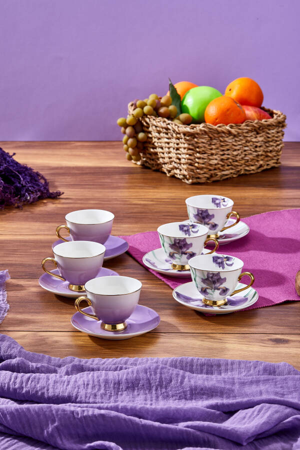 Paçi Orchıd Çiçekli Yazldız Kahve Fincanı - 1