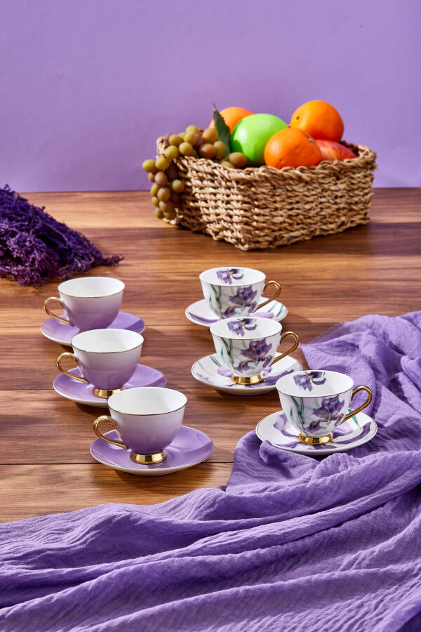 Paçi Orchıd Çiçekli Yazldız Kahve Fincanı - 2