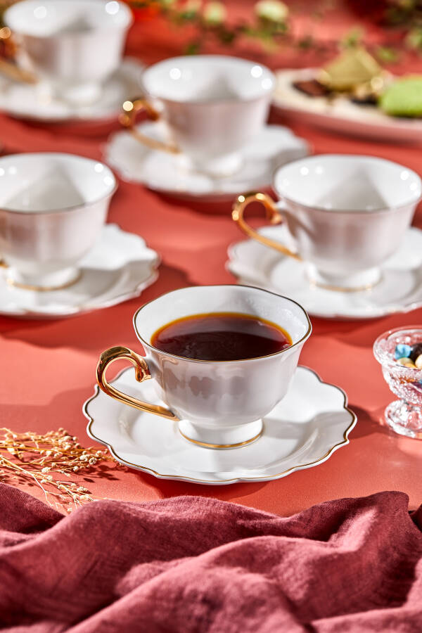 Paçi Stella Porselen 6 Kişilik Kahve Fincan Takımı - 4
