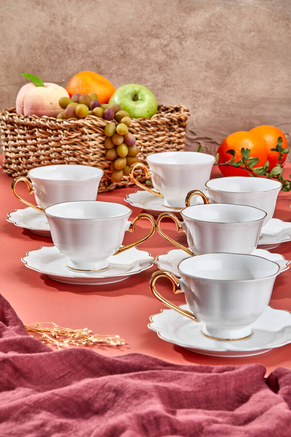 Paçi Stella Porselen 6 Kişilik Kahve Fincan Takımı - 7